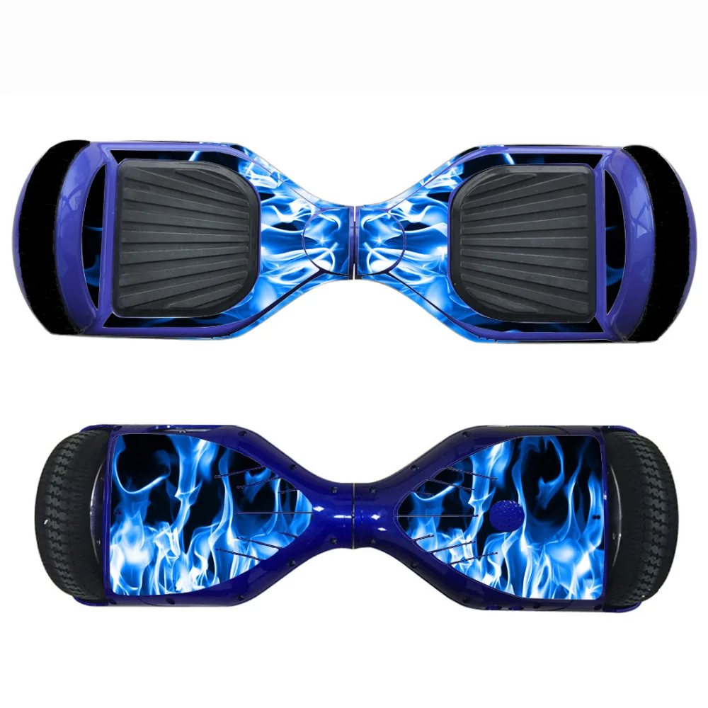 

Blue Fire Vinyl Skin Wrap Protector for Electric Balance Scooter Hoverboard 6.5 inch Skin Sticker in stock