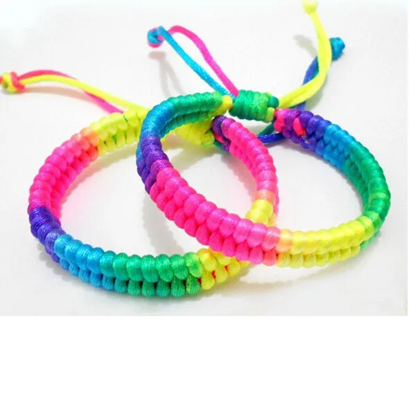 

50pcs Fashionable Friendship Bracelets Handmade Weave Woven Rope String Bracelet Handmade Charm/Strand Bracelet