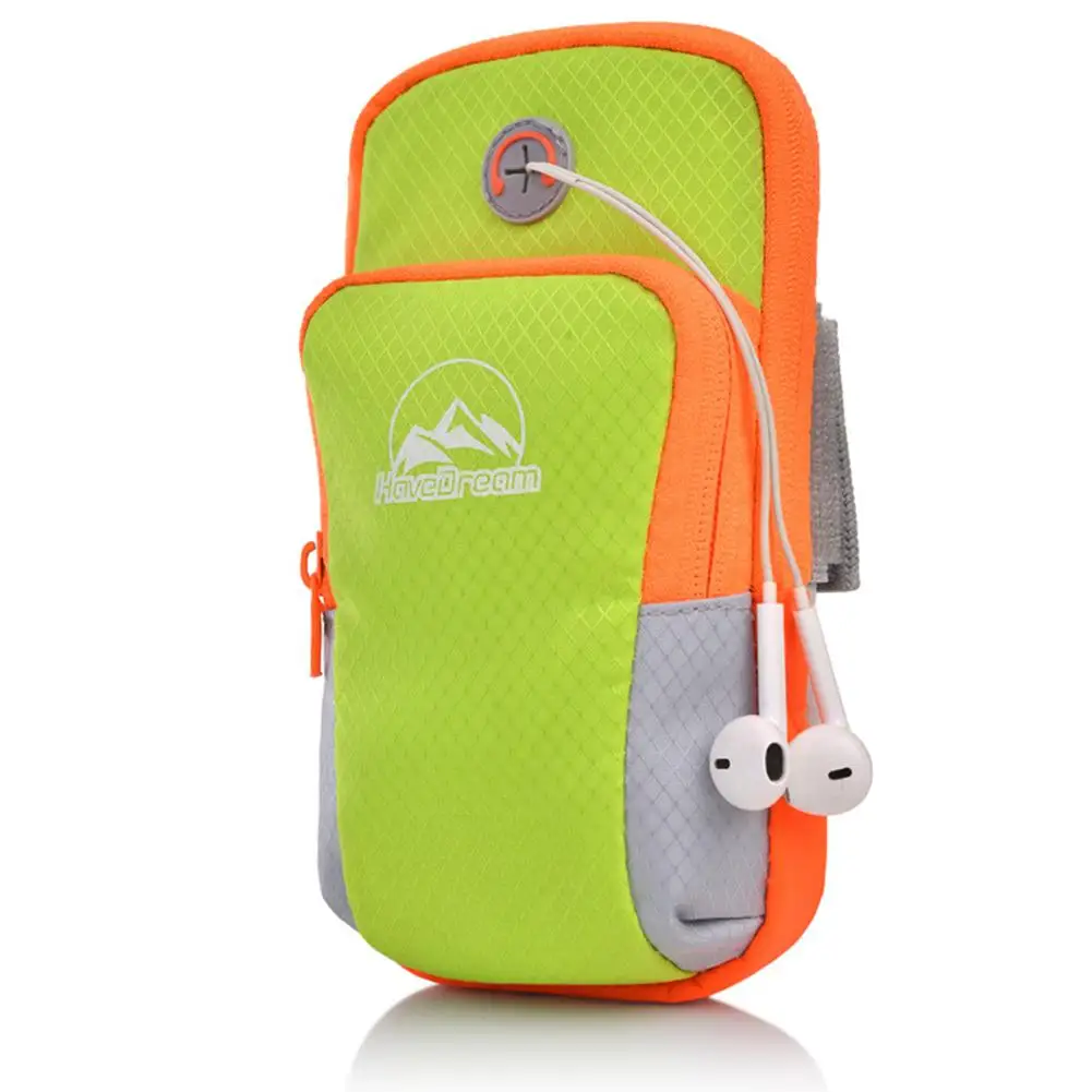 

HobbyLane Green Outdoor Unisex Large Capacity Mobile Phone Arm Bag Running Bag Outdoor Sports Professional Waterproof Wrist Bag