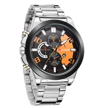 LONGBO Luxury Men Steel Leather Watch Band Sports Quartz Watches For Men Male Leisure Clock Simple