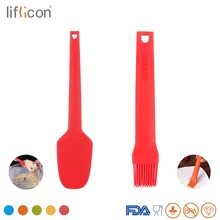 Liflicon силиконовая ложка для выпечки и набор кистей антипригарная Высокая термостойкая посудомоечная машина безопасные кухонные инструменты с FDA