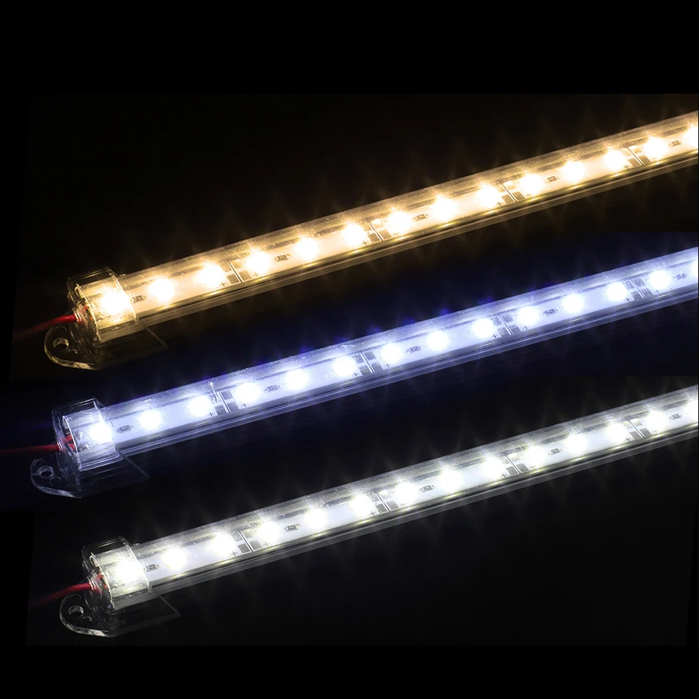 2PCS DC12V LED Strip 5730 SMD LED Rigid Bar Light with U Aluminium