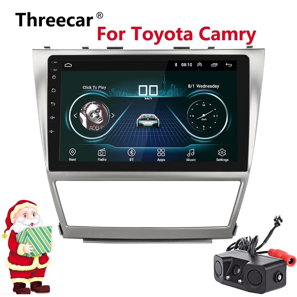 

10.2'' Android 2din Car Radio GPS Navigation Stereo Audio Video Multimedia DVD Player WIFI Bluetooth For Toyota Camry 2007~2011