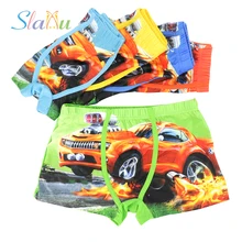 5-Pack Tão Legal Carro Dos Desenhos Animados Crianças Menino Roupa Interior para Crianças Cuecas Boxer Cuecas Meninos Underware Calças para 3-13 T