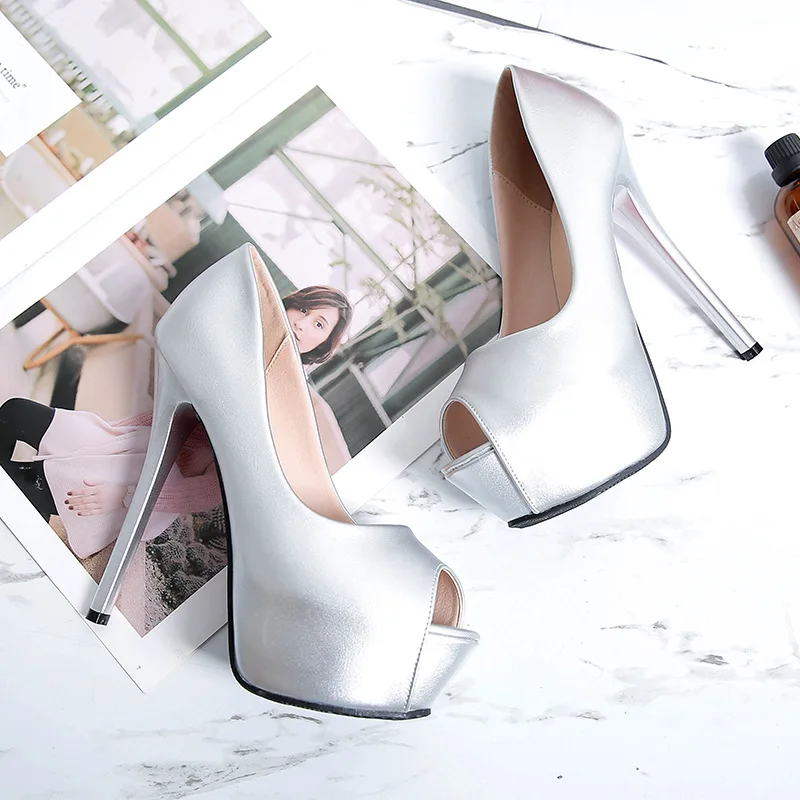 14 Plate Talons Simples Printemps Haute 5 Peep Femmes Ultra Peu Profonde noir Pompes Toe Dames Femelle forme Des Bouche Chaussures Cm 2019 Poissons Sexy Beige dOxXw7Bqq