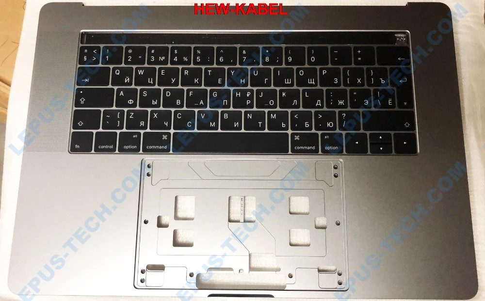Русская раскладка для Apple Macbook Pro Retina 15 дюймов A1707 2016 2017 серая клавиатура с