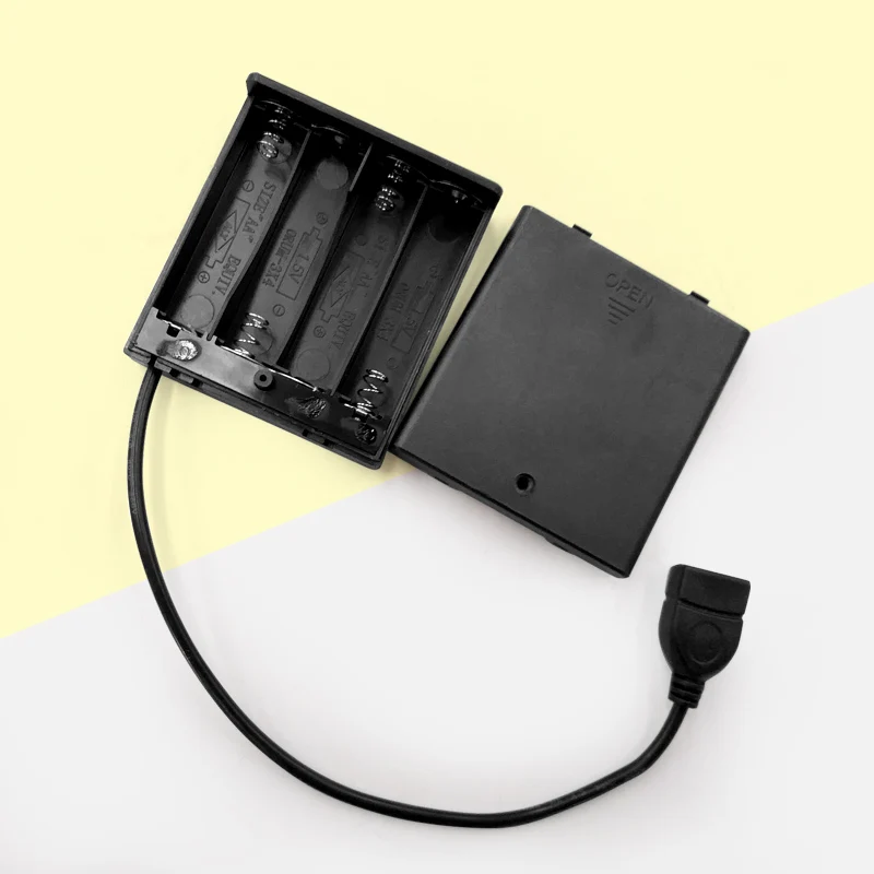 Блок батарей для DC5V USB Светодиодная лента источник питания легко используемая