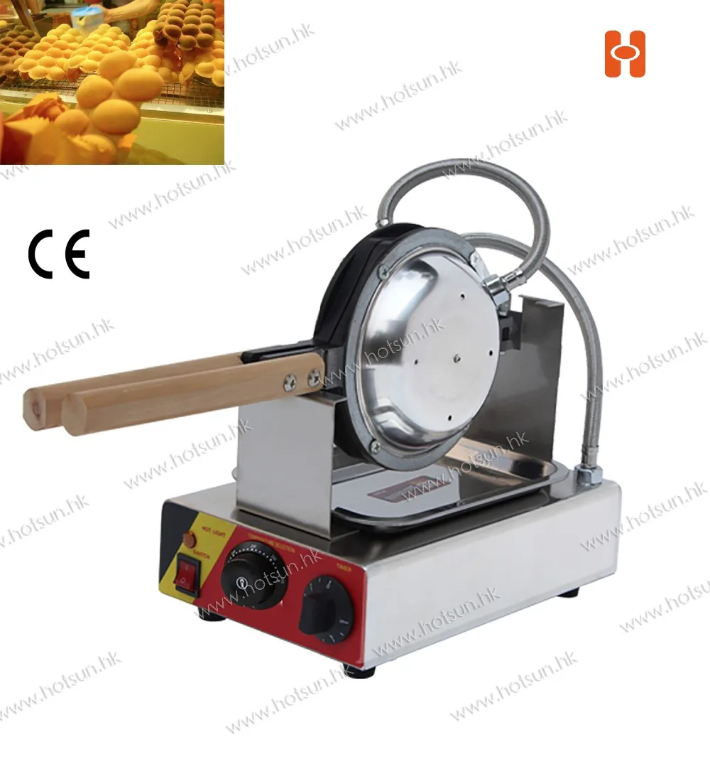 110V 220V Electric Non-stick Hongkong Eggettes Egg Puff Bubble Waffle Egg waffle Maker-Rotated 180 Degree