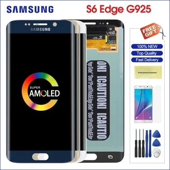 

Original Super AMOLED For 5.1" Samsung Galaxy S6 Edge LCD Display Screen + Touch Screen Panel Digitizer Replacement For G925