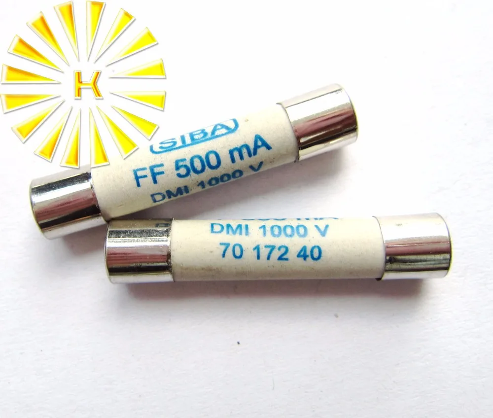 

FREE SHIPPING 10PCS x FF500mA FF 500mA 1000V 6.3*32mm Ceramic Fuse For Multimeter Instrument