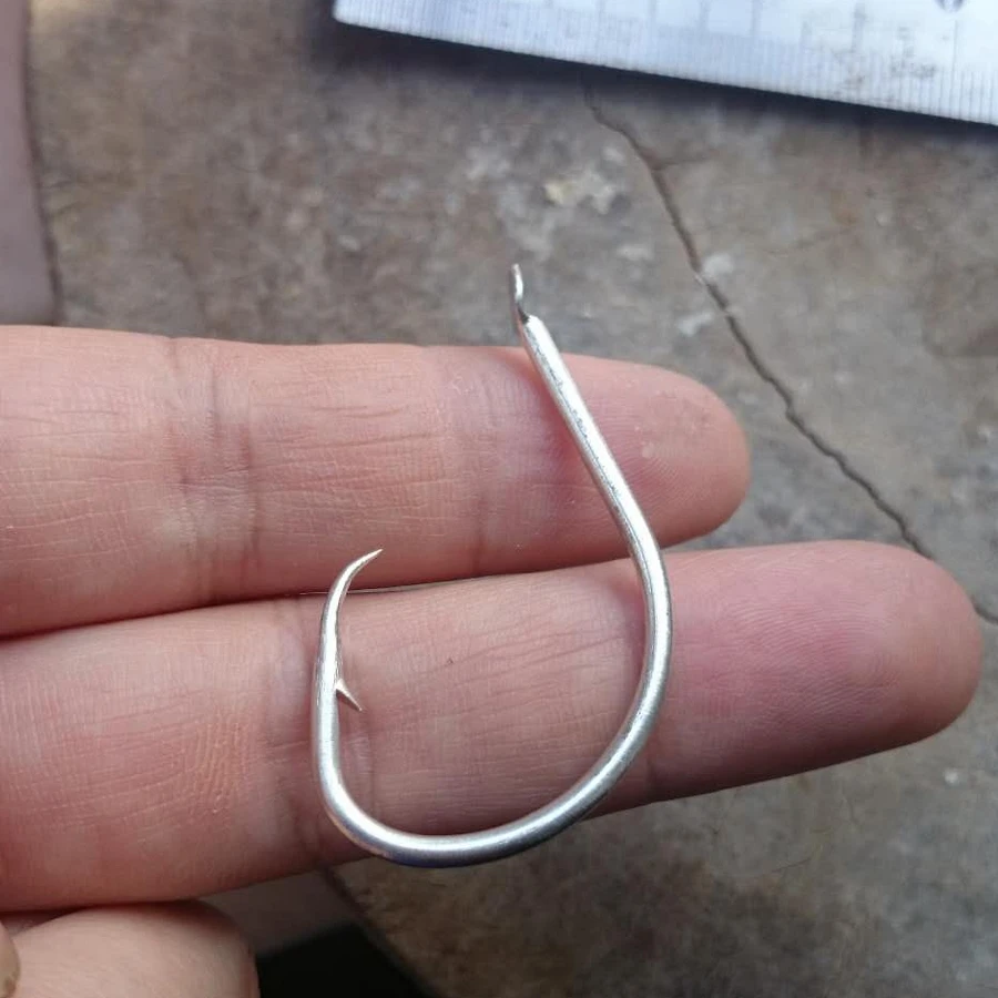 2pieces Strong stainless steel Jigging Hook Jig Big Fishing Hook