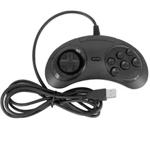 50 шт.* для SEGA бытие/MD2 Y1301 геймпад игровой контроллер USB 6 кнопок USB SEGA игровой держатель джойстика для ПК MAC Мега геймпады