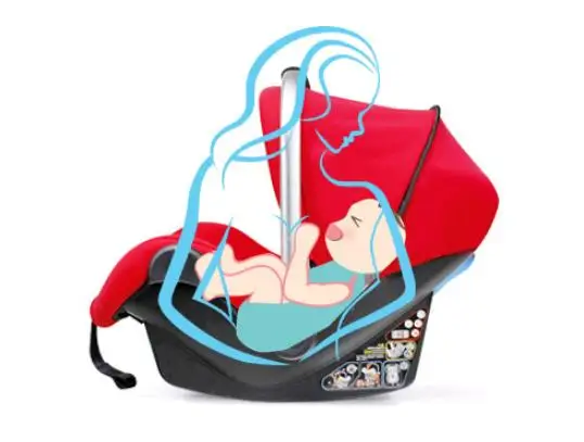 Переносное детское сиденье для безопасности автомобиля, Трехточечная корзина для сна, переносное детское автомобильное сиденье для новорожденных 0-15 месяцев