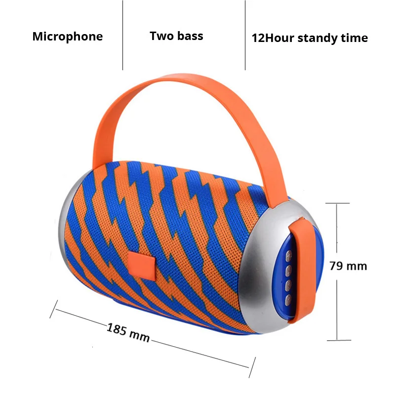 YINEW Portable Wireless Bluetooth Speaker fm raido coulumn waterproof stereo Bass subwoofer pc tf usb aux sound box mp3 music boombox (6)