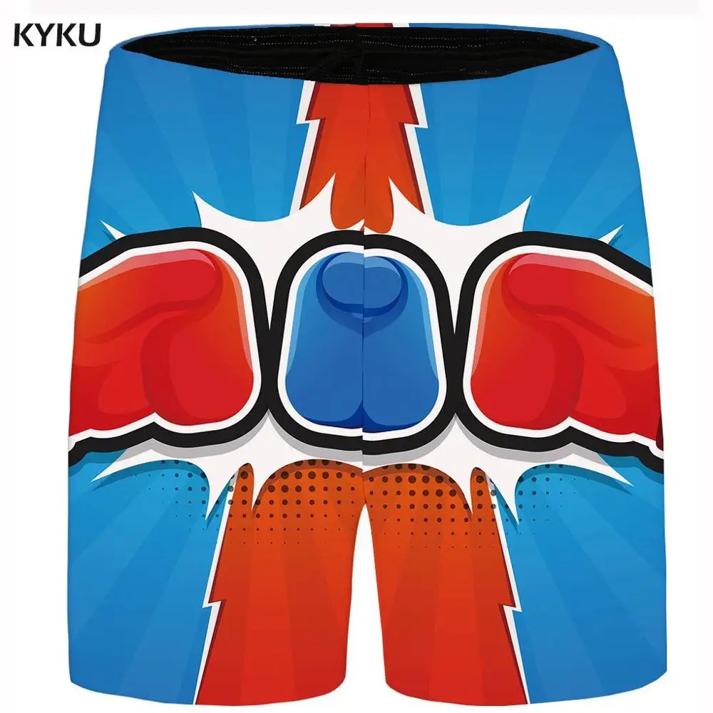 Бренд KYKU, радужные короткие мужские Разноцветные пляжные шорты, летние клетчатые красивые повседневные шорты Карго, крутые мужские шорты с аниме, новинка - Цвет: Mens Shorts 14
