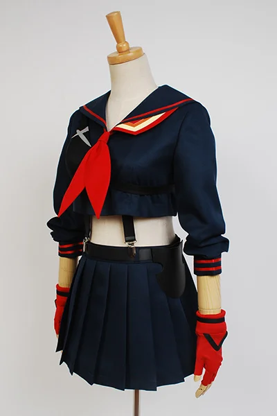 Аниме Косплей Kill La Kill Ryuuko Matoi Школьный костюм комбинезон униформа вечерние Хэллоуин косплей костюм, полный набор