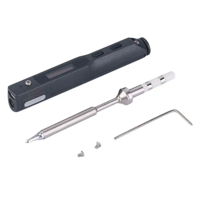 

Portable 65W Programmable TS100 Electric Soldering Iron Stylish Mini Digital LCD Display with BC2 Soldering Iron Tip