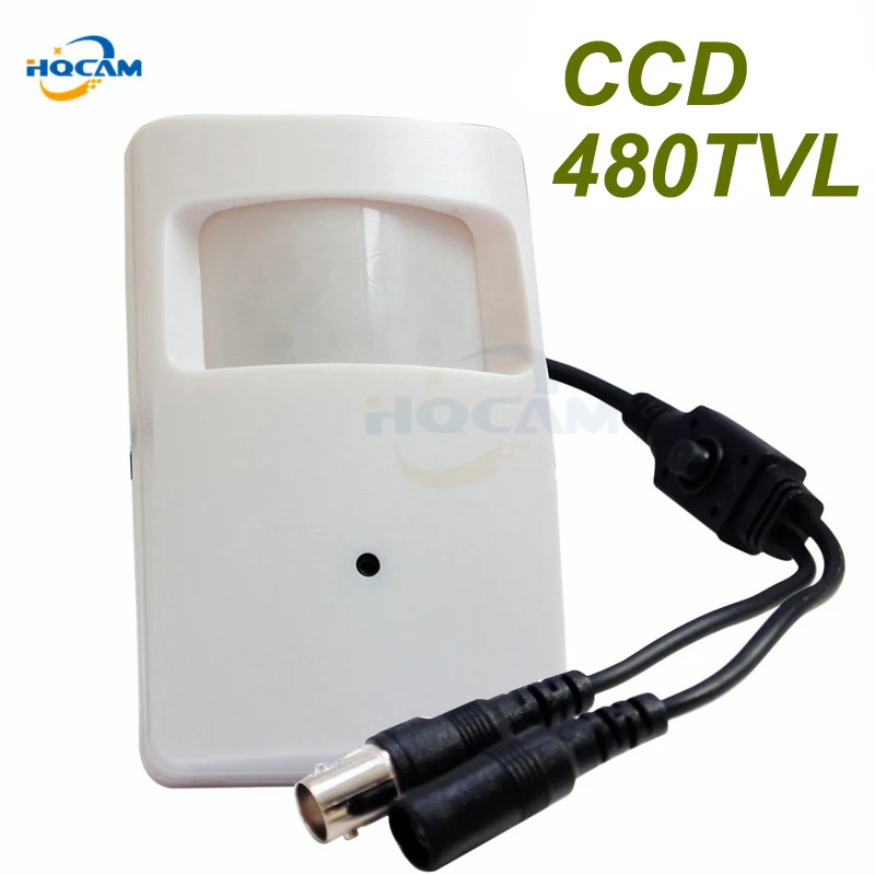 HQCAM SONY CCD 480TVL Pir Motion Detector Mini Camera Video Color