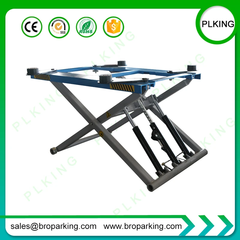 Mini Movable MID-Rise Scissor Car Lift Push Button for Small Home