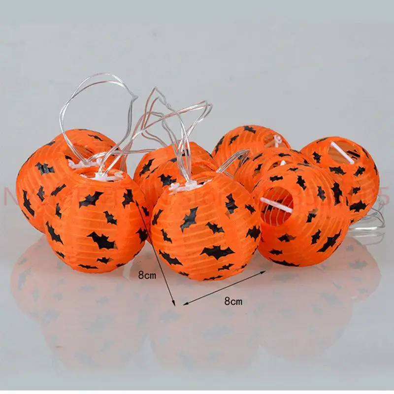 

10 LED lights pumpkin lights string ghosts ghost festival pumpkin decorative lights string ghost light string 20pcs
