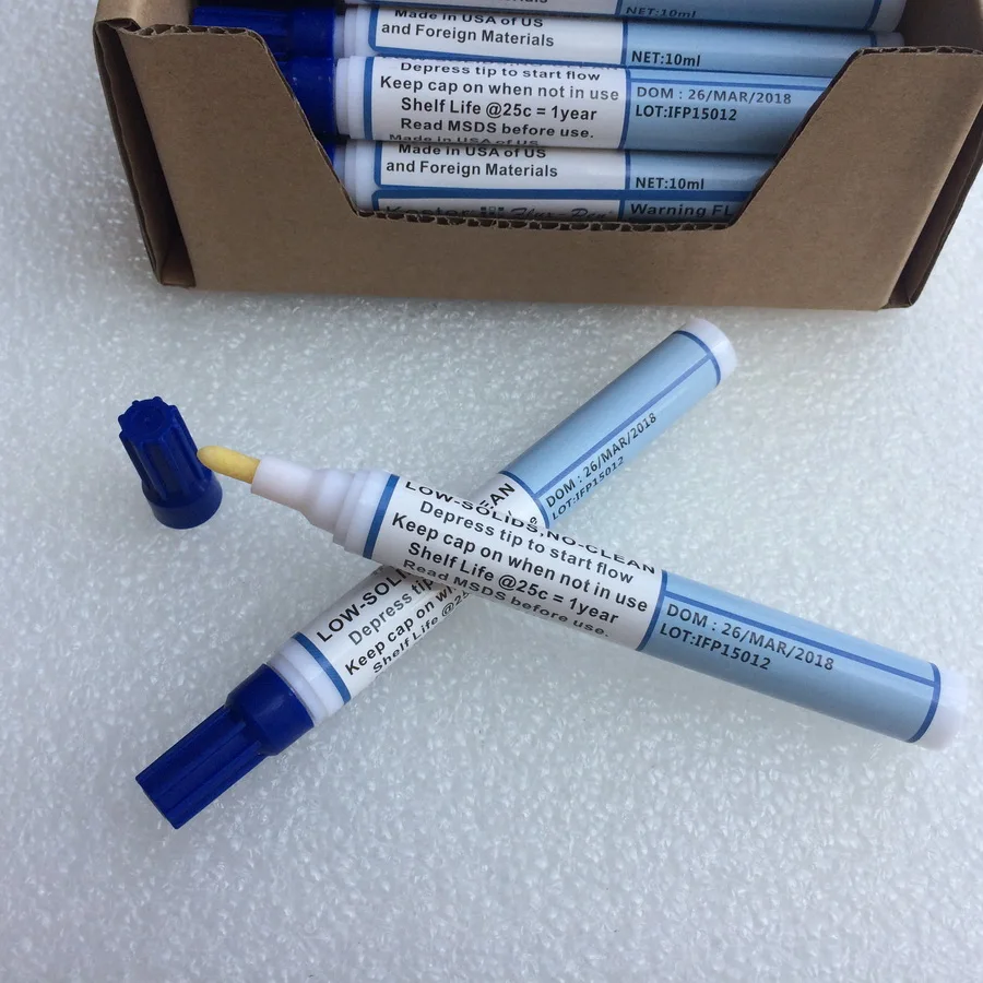

Grade A 1 2 3 5 10PC 951 10 ml Soldering Rosin Flux Pen Low-Solid Non-clean For Kester Soldering Solar Panel DIY Power Panel