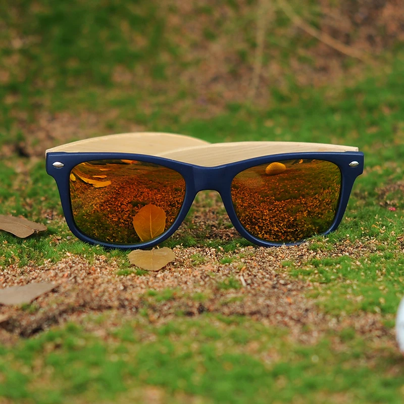 BOBO BIRD бамбуковые деревянные солнцезащитные очки для женщин Ретро Поляризованные деревянные солнцезащитные очки для мужчин Прямая
