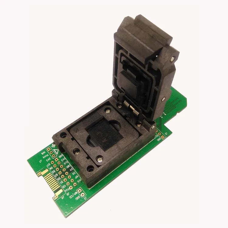 

KZT Socket eMMC153 169 test socket with SD Interface Size12x16mm Pin Pitch 0.5mm HDMI Interface Clamshell BGA153/169 Adapter