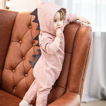 

Newborn Infant Baby Boy Girl Cute Dinosaur Hooded Romper Jumpsuit Outfits Clothes Roupa Infantil Menina Body Dla Dziewczynek