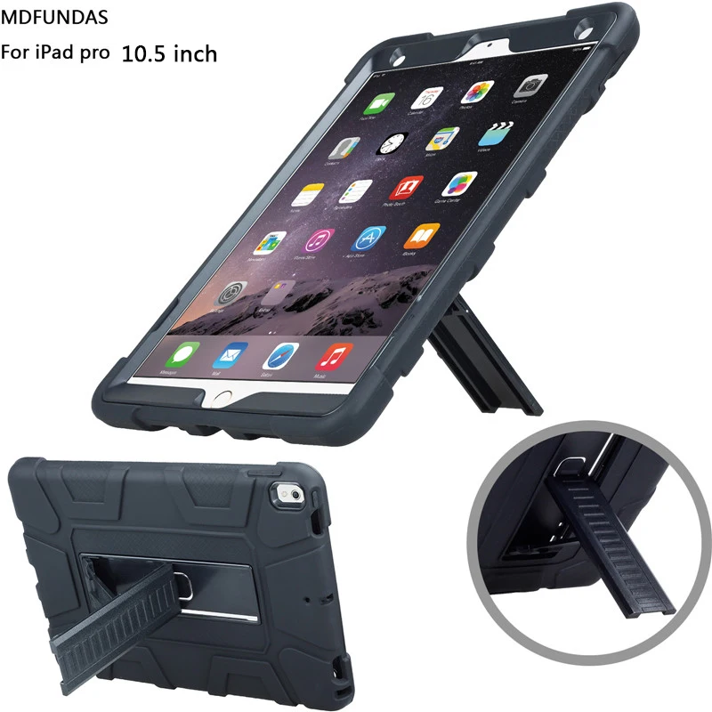 

Tablet Case For iPad pro 10 .5 inch Tablet PC Shockproof Non Slip Stand Back Case Cover For iPad pro 10.5'' Model A1701 A1709