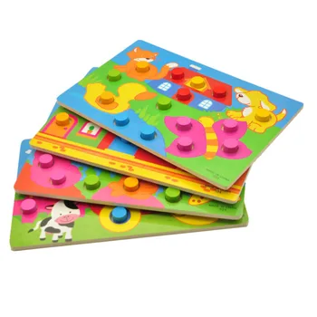 

Hand-Picked Mushroom Nail Color Recognition Pairing Board Swatch Baby Early Education Toy 4Pcs (Farm,House,Ocean,Animal One)