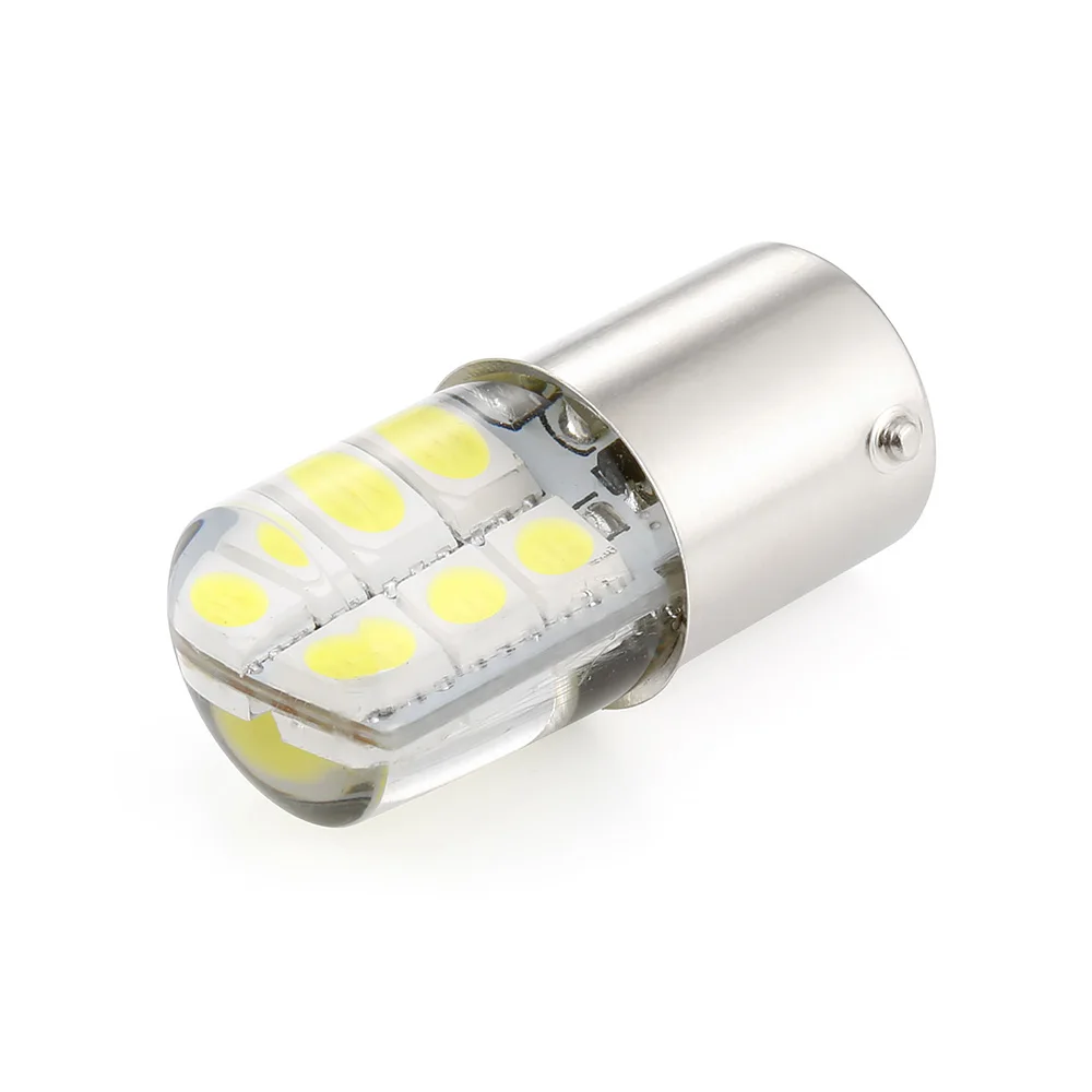 1 шт. S25 1156 BA15S p21w белые светодиодные лампы 5050 12SMD силикагель DC12V заднего задняя парковка свет фонарь стоп-сигнала лампочка указателя поворота