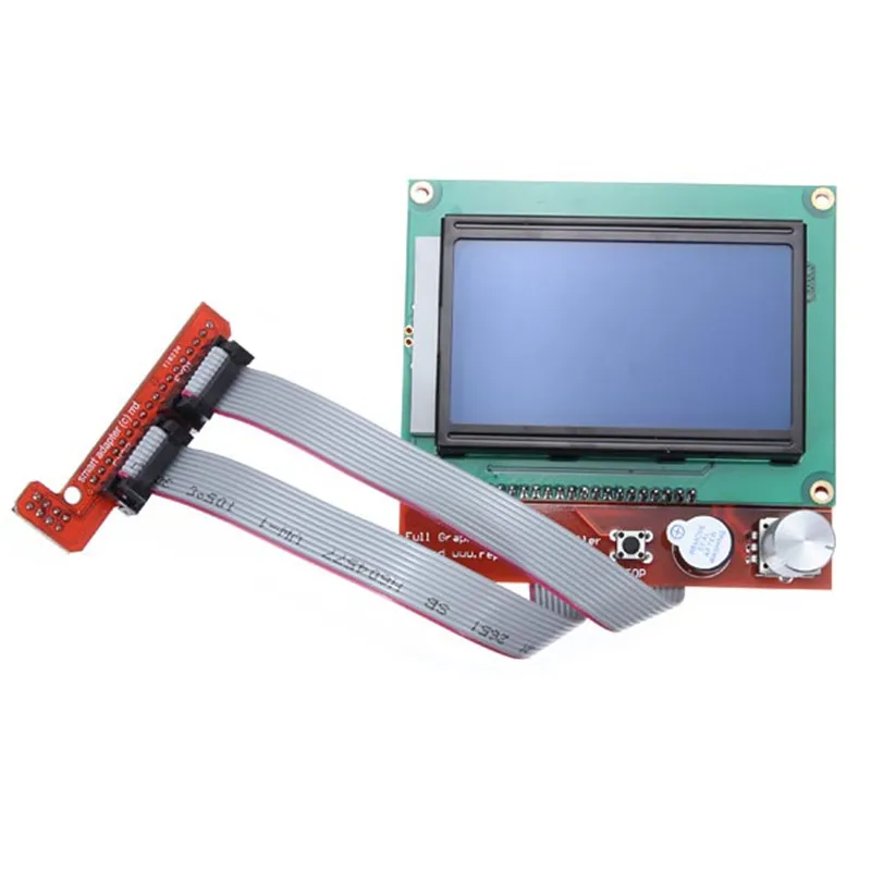  RAMPS 1.4 Controller Control Panel LCD 12864 Display Monitor Motherboard Blue Screen Module New 3D Printer Kit Smart Parts 