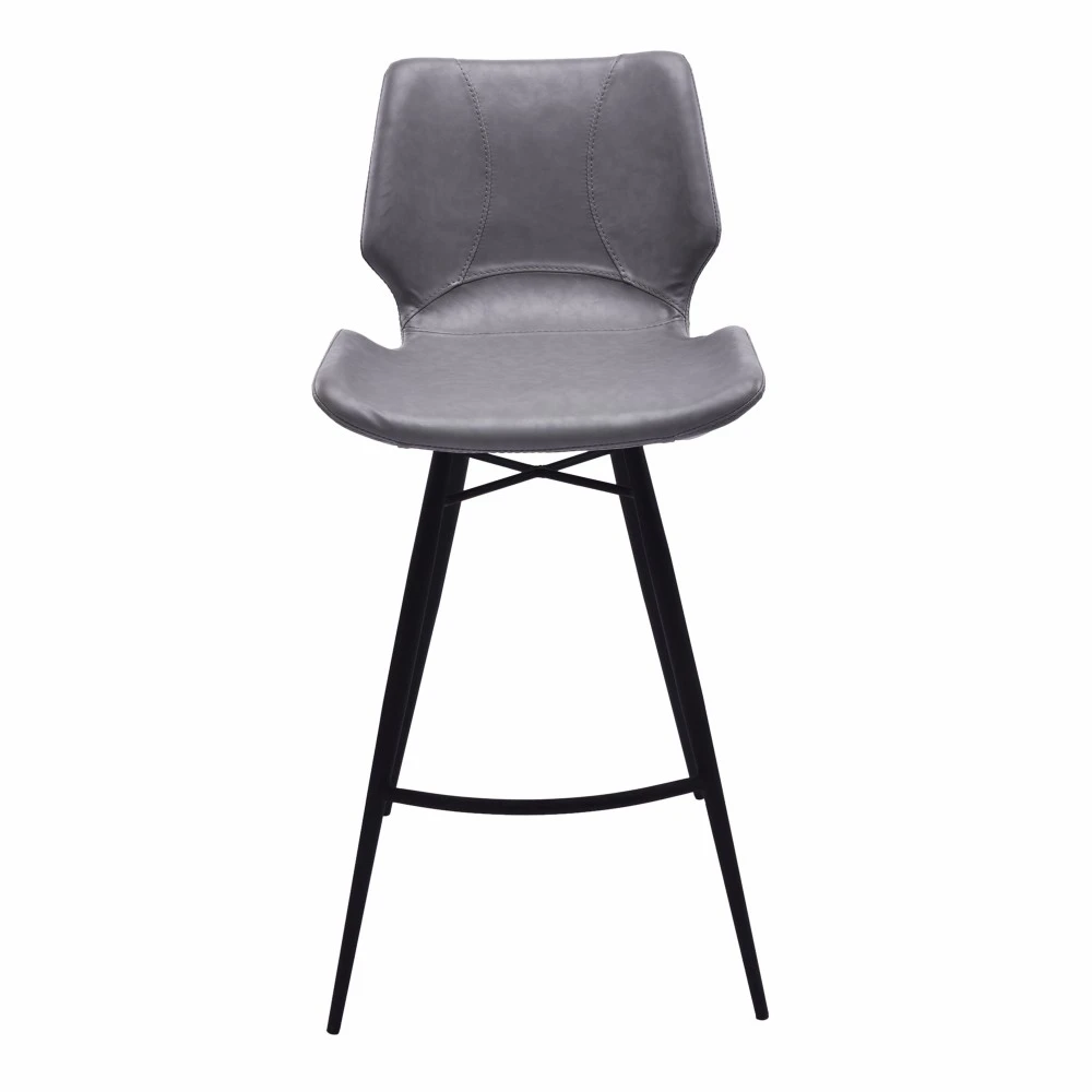 Armen Living Zurich 30 Bar Height Metal Barstool in Black Metal Finish (1)