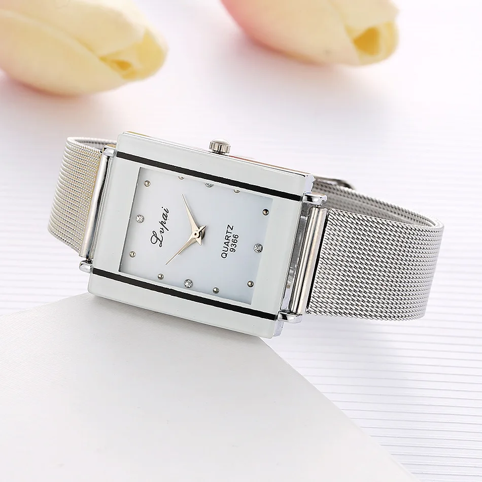Модные прямоугольные часы-браслет, женские часы, роскошные женские часы с кристаллами, женские часы, часы reloj mujer zegarek damski