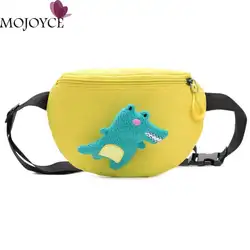 Модные детские милые игрушечный крокодил для девочек, дизайнерские сумки через плечо, женские детские поясные карманы на ремне