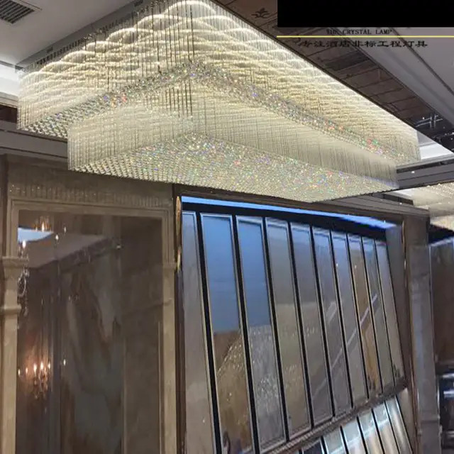 Hotel Project Lighting Custom Rectangular Lobby Ceiling Lamp Ceramic Jewelry Showroom S Sand Table Chandelier Led Hotel Project Lighting Custom Rectangular Lobby Ceiling Lamp Ceramic Jewelry Showroom S Sand Table Chandelier Led