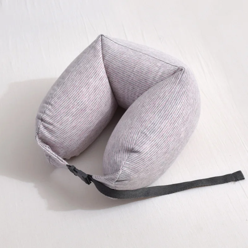 Новая в японском стиле очень мягкая подушка. U-образный, Массажная подушка для шеи. Подушка для путешествий - Цвет: purple