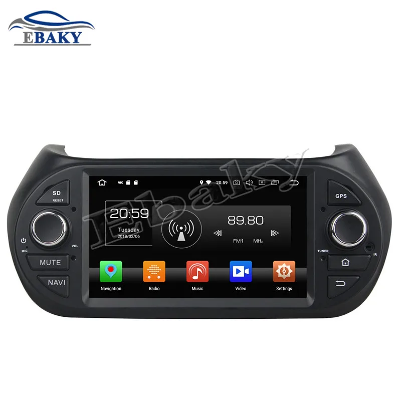 Top NaviTopia 4GB RAM 64GB ROM Octa Core Android 8.0 Car DVD Radio for Fiat Fiorino for Citroen Nemo for Peugeot Bipper 2008-2015 9