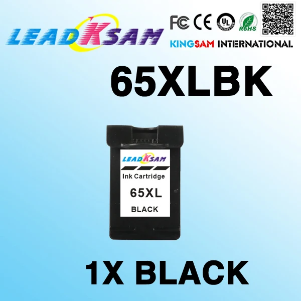 1x Черный чернильный картридж совместимый для hp65 65XL 65 DeskJet 3720 3732 3755 3730 | Компьютеры