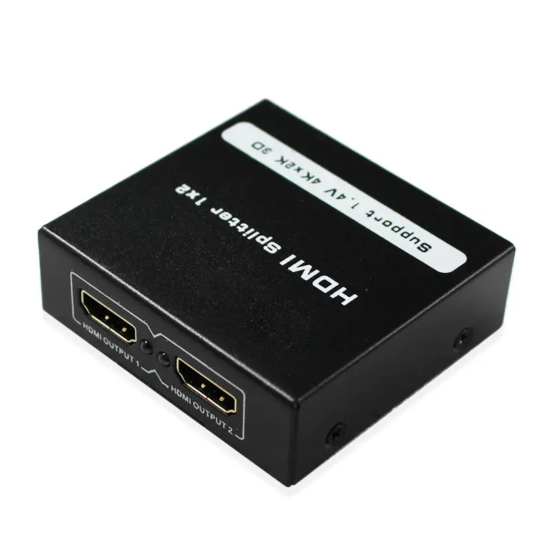 1x2 HDMI сплиттер 1 порт к 2 Сплиттер 4K Ver1.4 HDCP порты Sup s 3D @ 30 Гц Full HD1080P двойной дисплей