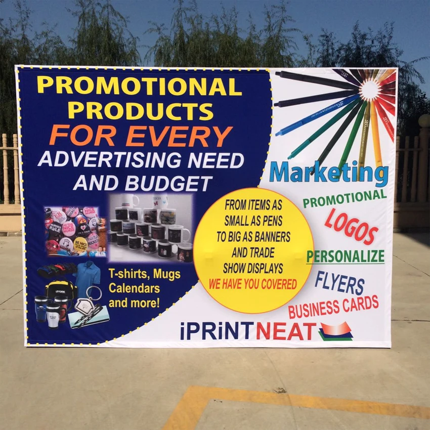 Details about   10ft U Shape Easy Portable Fabric Display Stand With One Side Printed Banner 