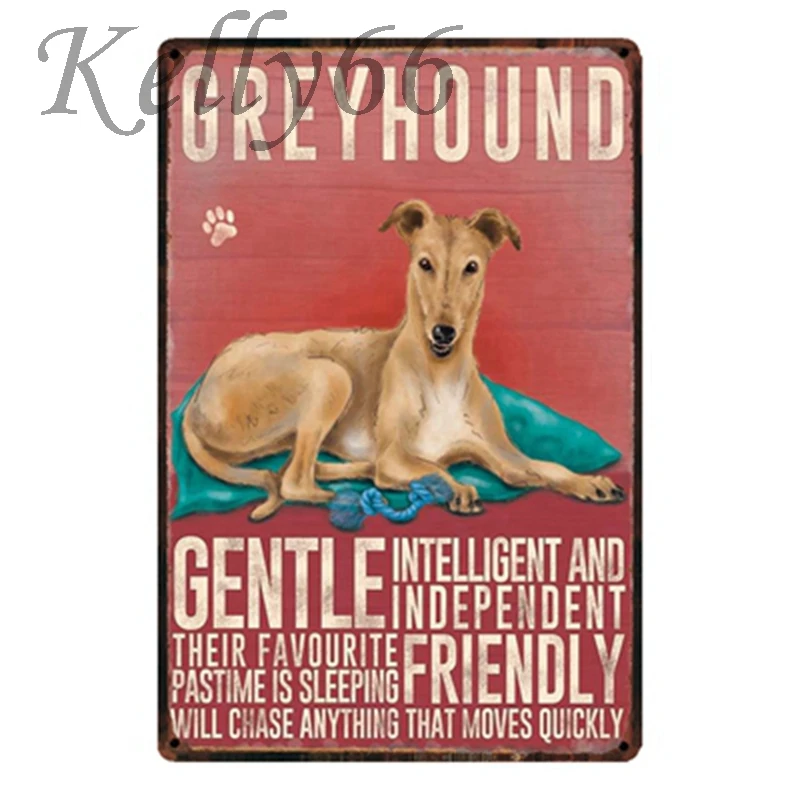 [Kelly66] WEIMARANER металлический знак Олово плакат домашний декор Pet Store настенная живопись 20*30 см размер y-1627 - Цвет: y-1619