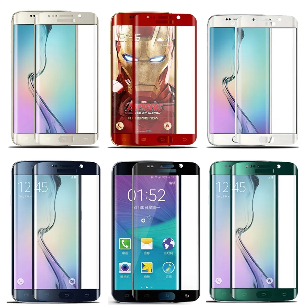 9H HD 3D Full Cover Coverage S6 edge Tempered Glass Screen Protector For Samsung Galaxy S6 Edge Plus Screen Protective Film (5)