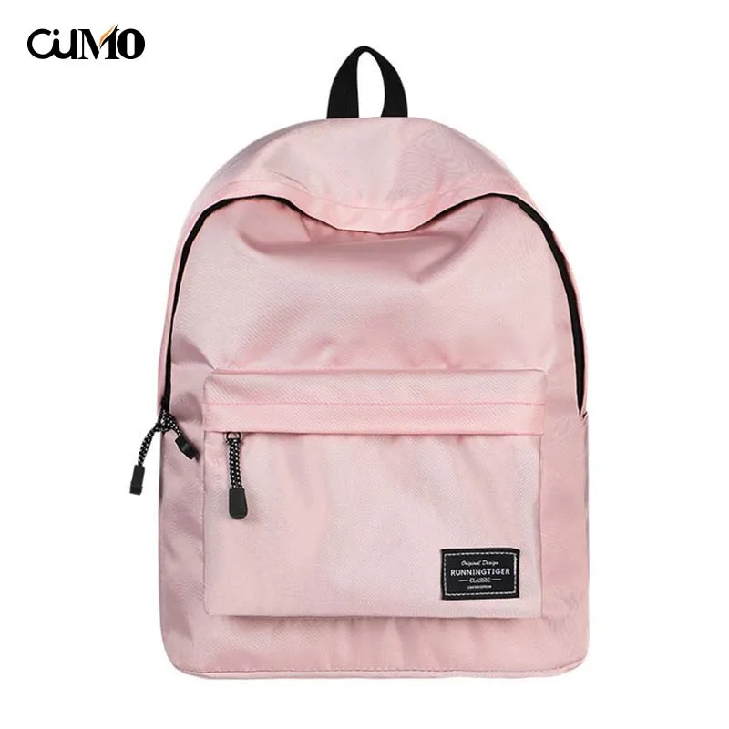

Ou Mo brand Solid High capacity Boys/Girls child Schoolbag laptop computer anti theft backpack feminina backpack Women Bag man