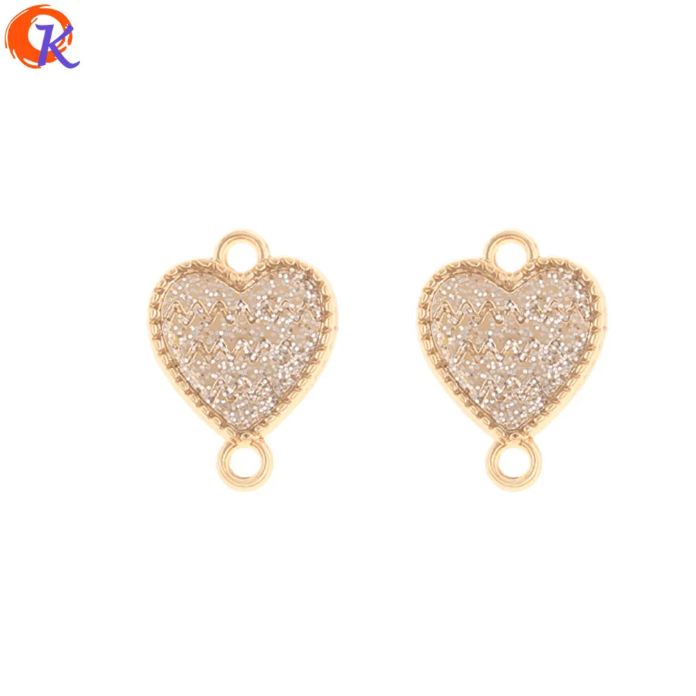 

Cordial Design 100Pcs 12*17MM Jewelry Accessories/Earring Connectors/Heart Shape/DIY Making/Hand Made/Jewelry Findings Component