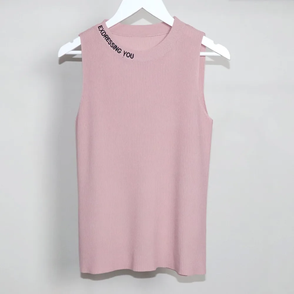 

Direcly 2019 new spring summer casual soft female appliques vest sleeveless basic solid color tank women slim camis