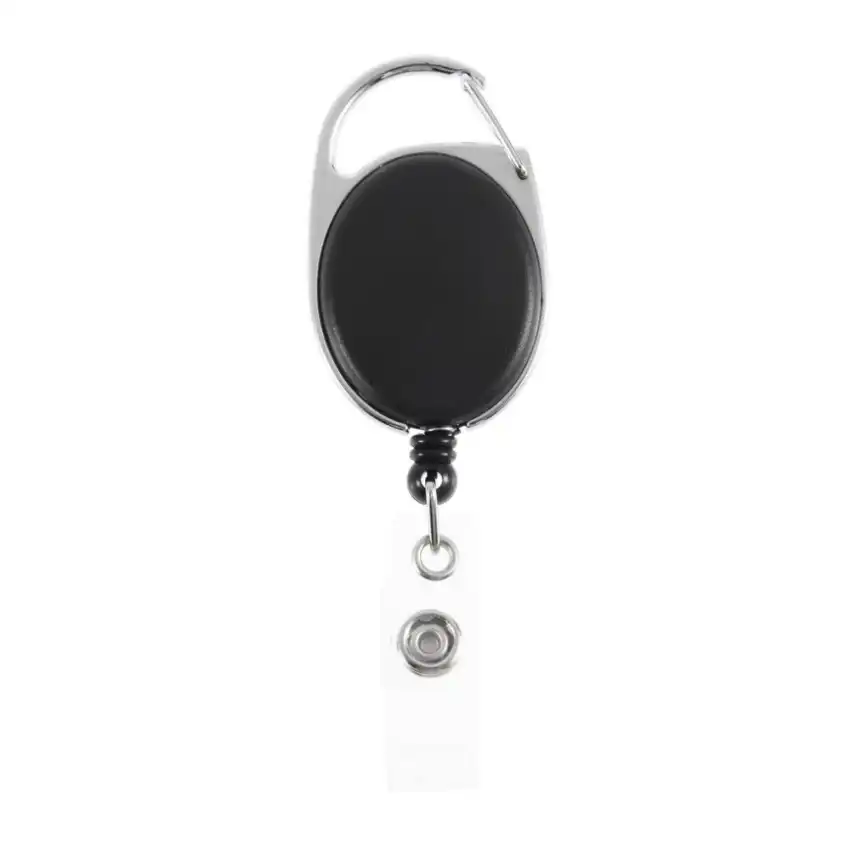 1PC Retractable Pull Chain Reel ID Card Badge Keychain Holder Recoil Belt Clip