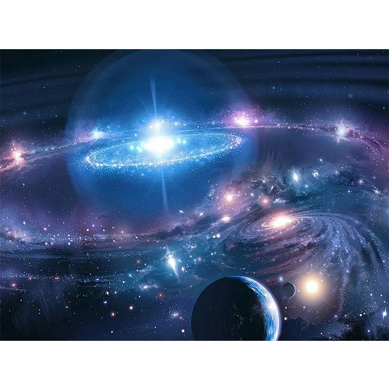 

100% Full 5D Diy Daimond Painting "Space Scenery" 3D Diamond Painting Round Rhinestones Diamant Painting Embroidery