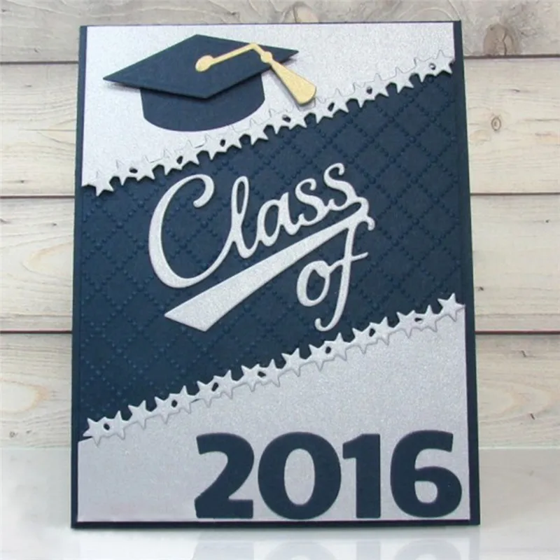 

GJCrafts Grad CapDie BachelorCap Metal Cutting Dies Craft Embossing Stencil Decoration Scrapbooking DIY for Graduation