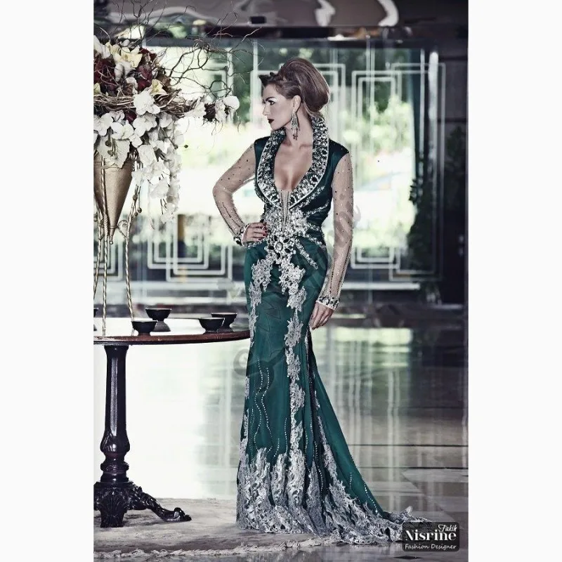 nhlgp_Special_Occasion_Saudi_Arabia_Dubai_Kaftan_Long_Sleeve_Elegant_Formal_Party_Gowns_Red_Carpet_Mermaid_Formal